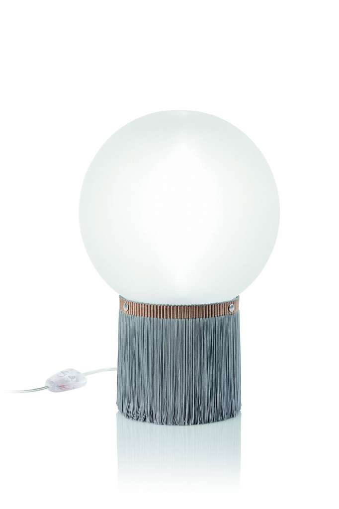 SLAMP - Atmosfera Tischleuchte Fringe - grey - indoor
