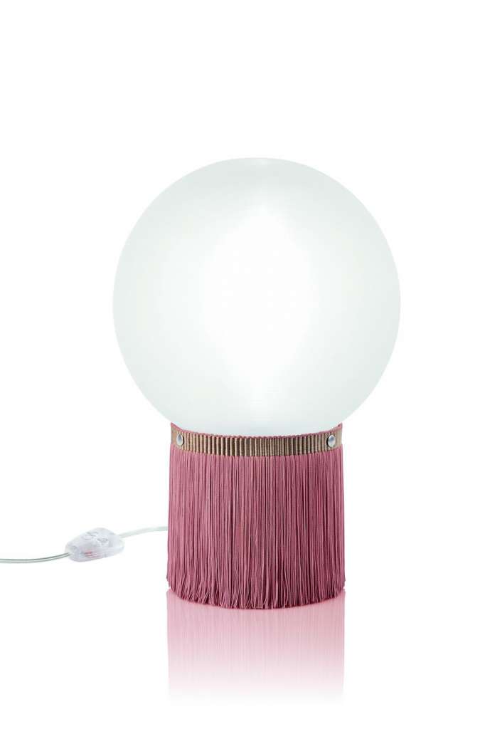 SLAMP - Atmosfera Tischleuchte Fringe - rose - indoor