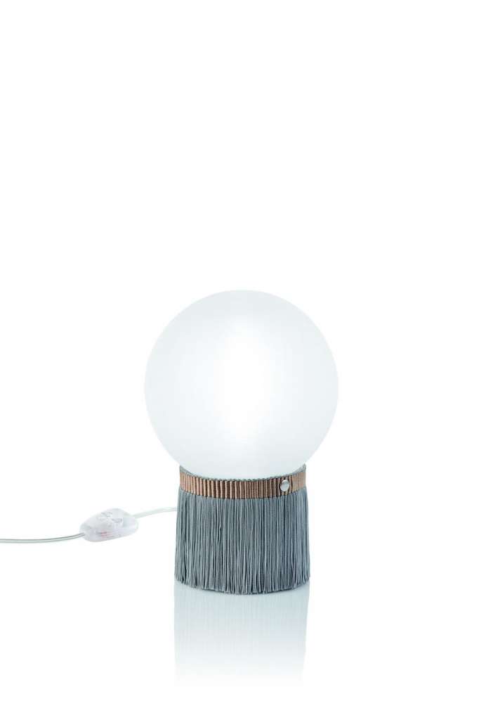 SLAMP - Atmosfera Tischleuchte Fringe - grey - indoor