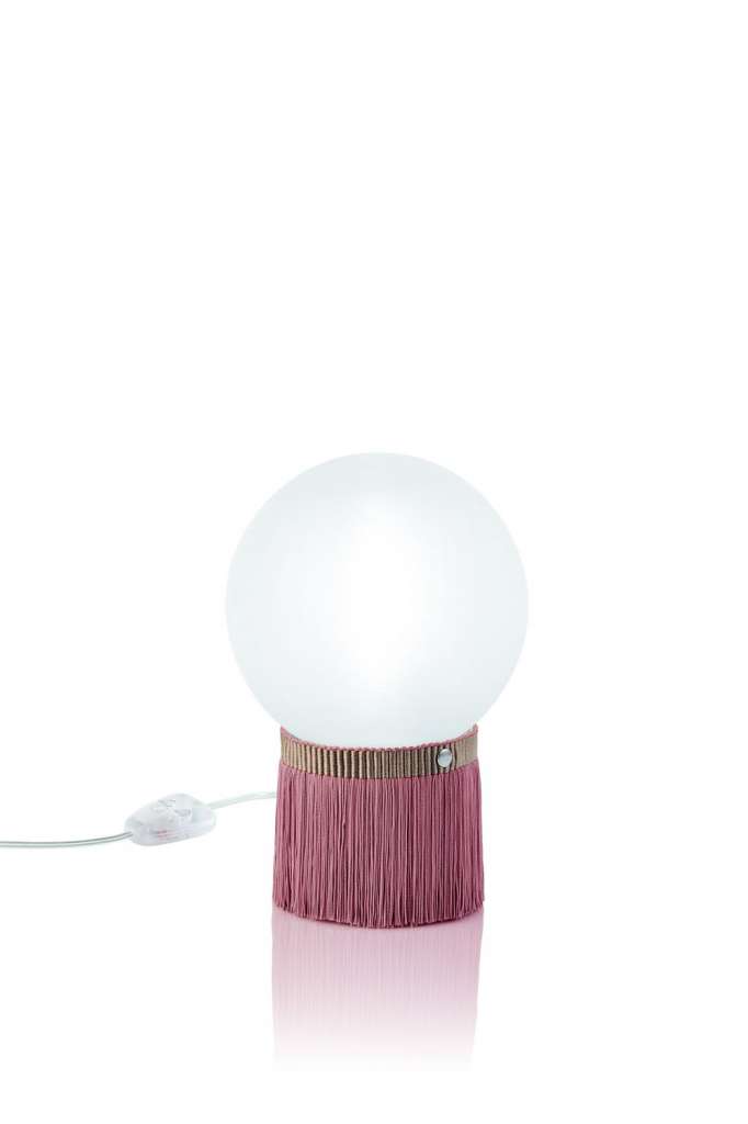 SLAMP - Atmosfera Tischleuchte Fringe - rose - indoor
