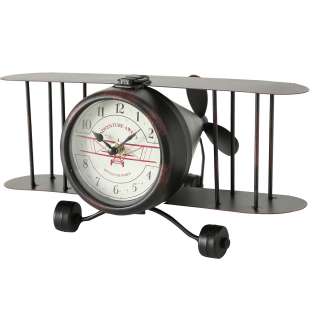 home24 Tischuhr Flugzeug