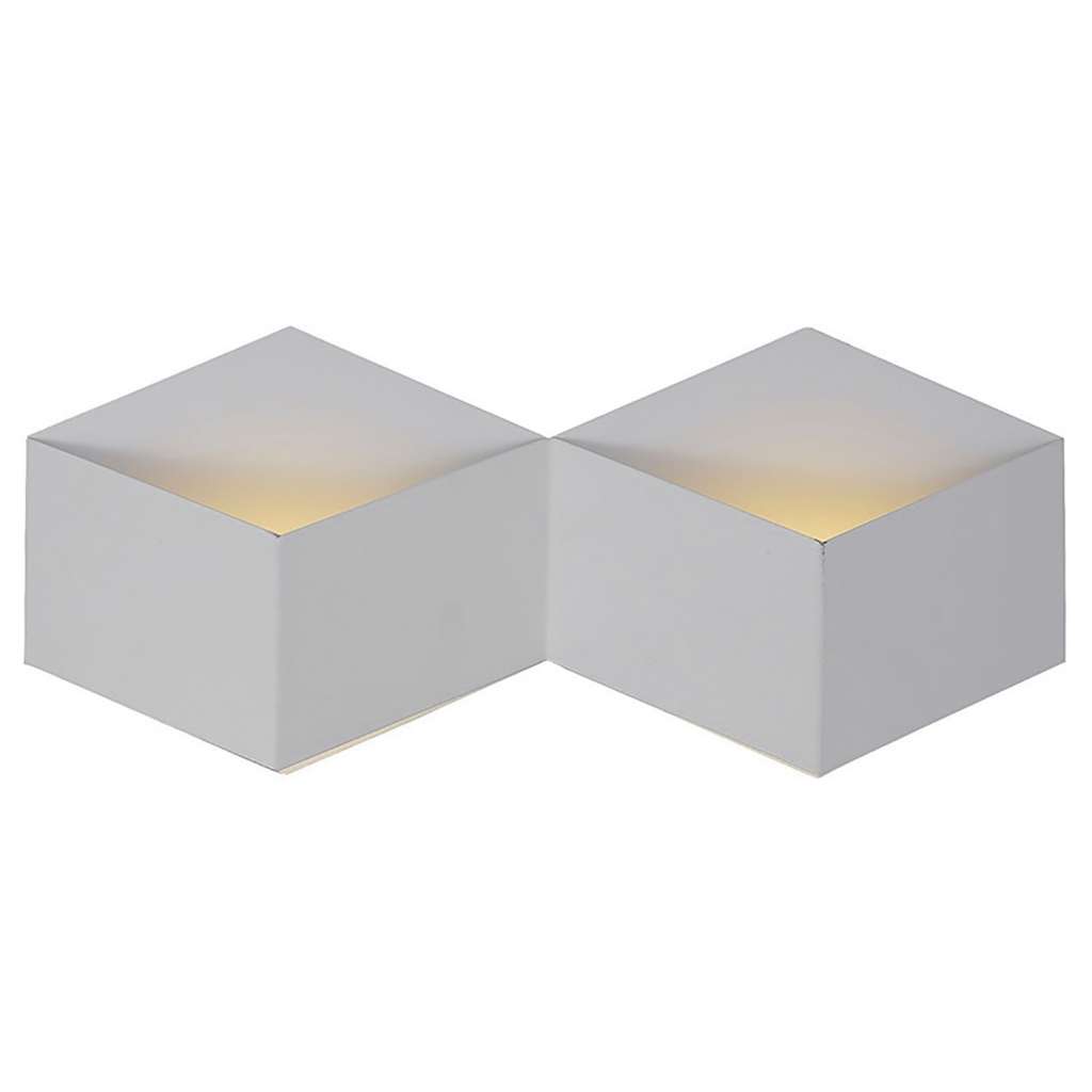 home24 LED-Wandleuchte Cube