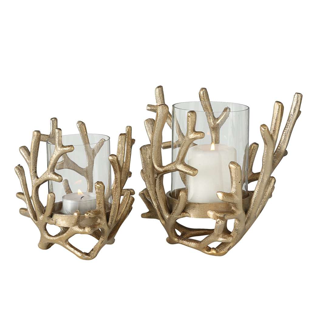 home24 Windlicht Coral (2-teilig)