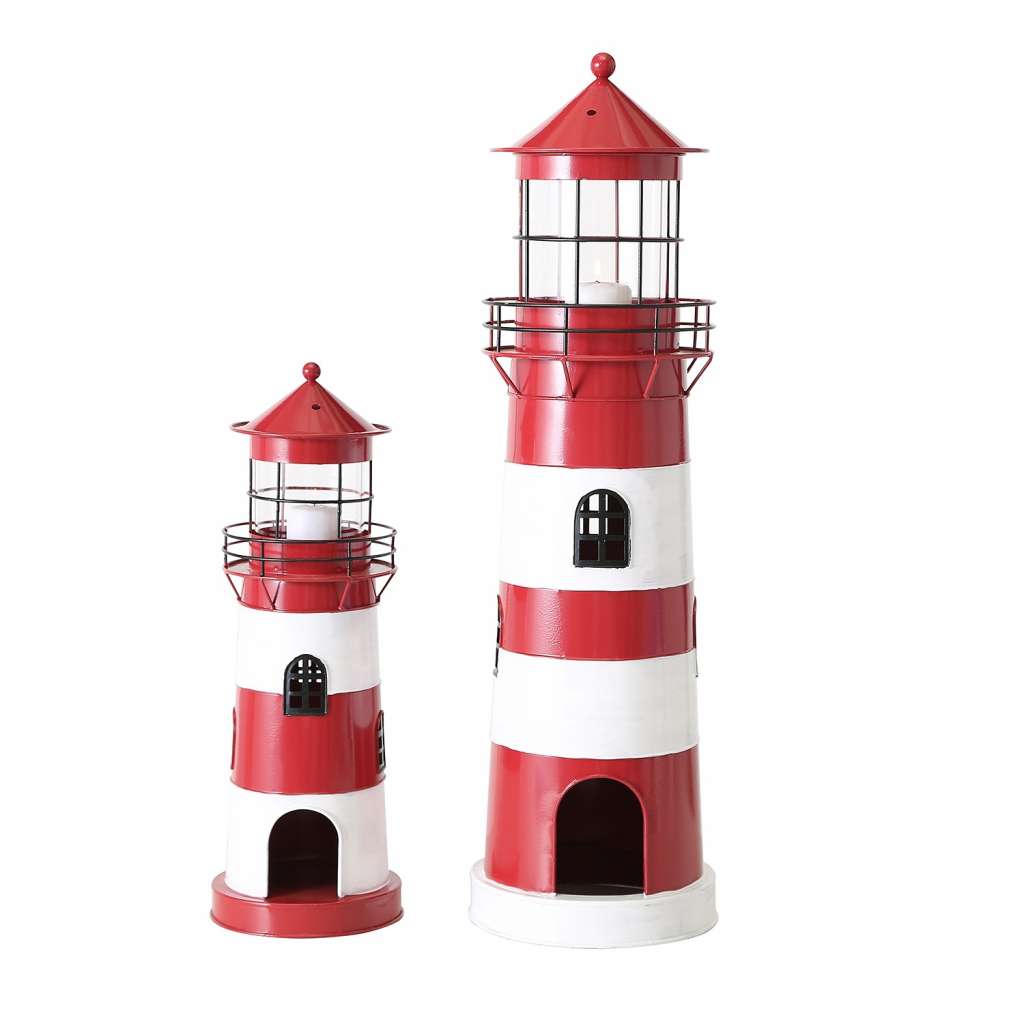 home24 Laterne Leuchtturm I (2-teilig)
