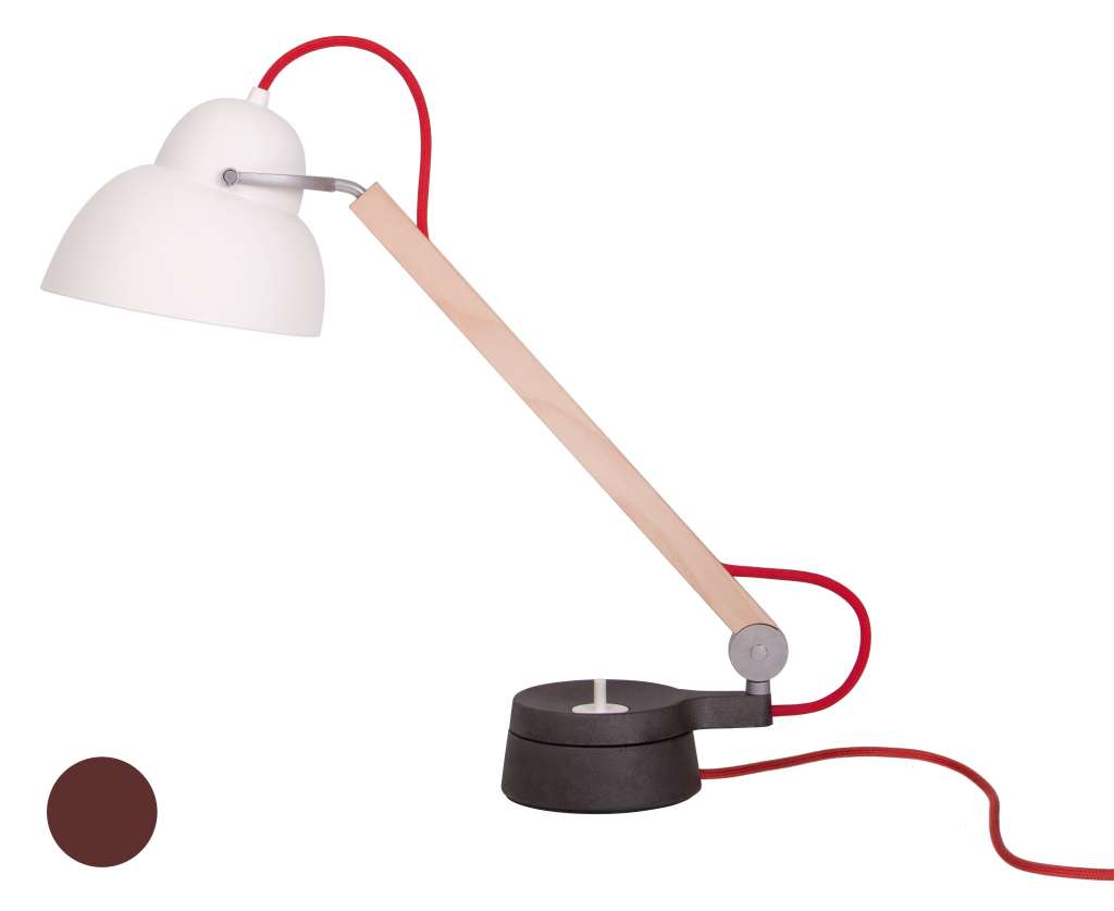 Wästberg - Studioilse w084 Tischleuchte - einarmig - braun - indoor
