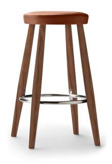 Carl Hansen & Søn - CH56/58 Barhocker - Walnuss, geölt/Leder Thor 307 - 68 cm - indoor
