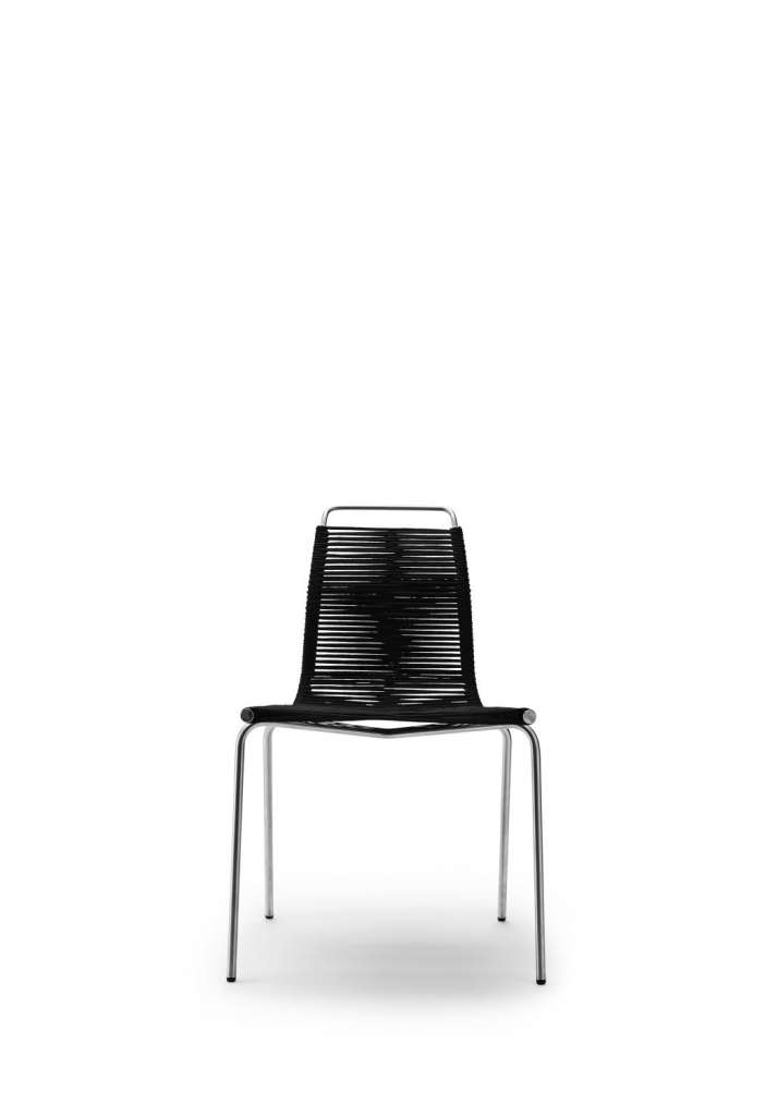 Carl Hansen & Søn - PK1 Stuhl - schwarz - Gestell Edelstahl - indoor