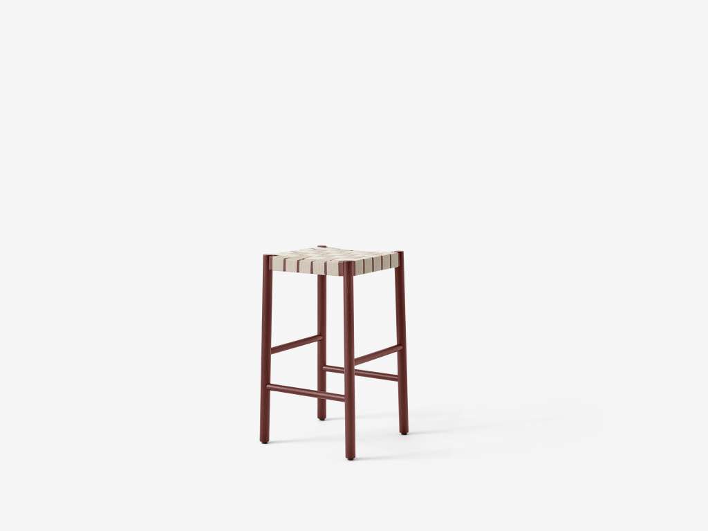 andTRADITION - Betty Barstuhl TK8  - Maroon/Natural webbing - 40  x 76 cm - indoor