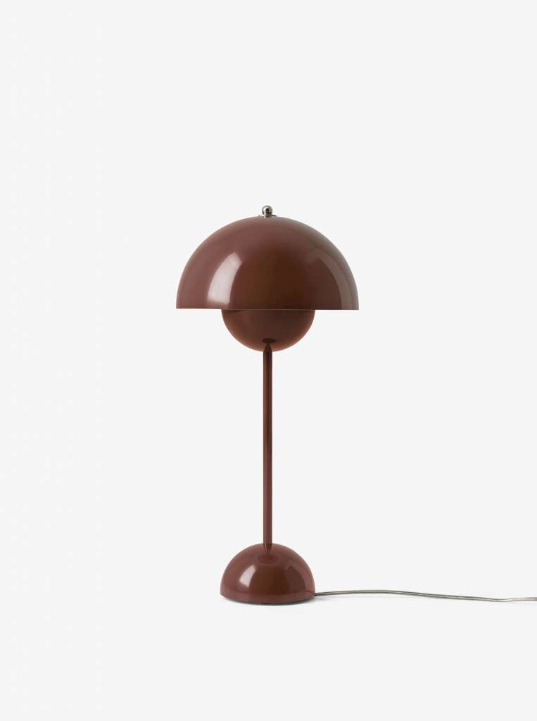 andTRADITION - FlowerPot VP3 - Tischleuchte - Red Brown - indoor