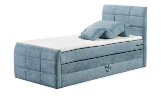 uno Boxspringbett mit Bettkasten Kosmo ¦ blau Betten > Boxspringbetten > Einzel-Boxspringbetten - Höffner