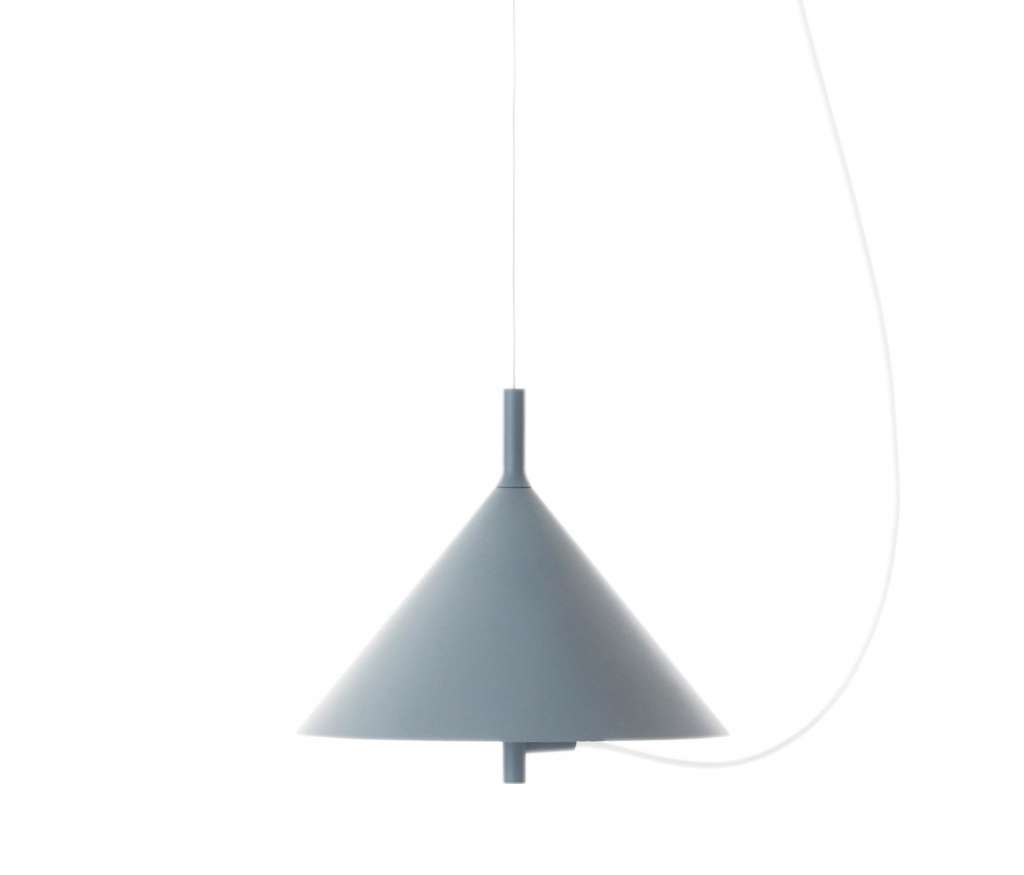 Wästberg - Nendo w132 Pendelleuchte - Kegel - blau - indoor