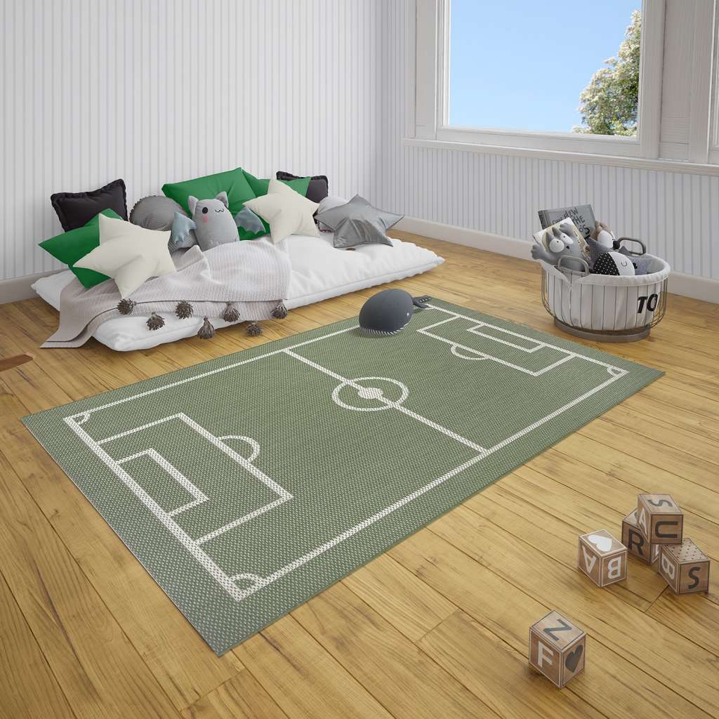 home24 Teppich Fußballfeld II