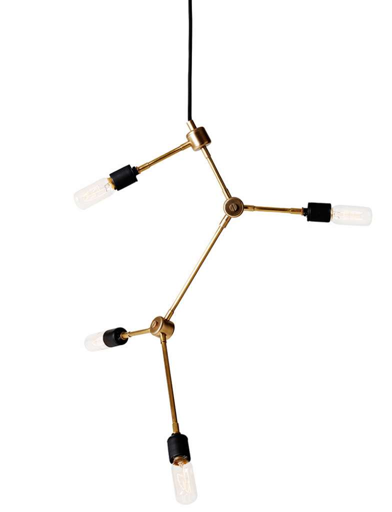 Menu - Franklin Chandelier Kronleuchter - Messing - indoor