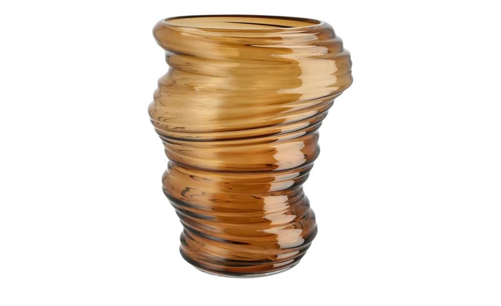 Vase ¦ braun ¦ Glas Ø: 20.8 Dekoration > Vasen - Höffner