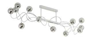 HOME STORY LED-Deckenleuchte, chrom mit Kristallbehang ¦ silber Lampen & Leuchten > Innenleuchten > Deckenleuchten - Höffner