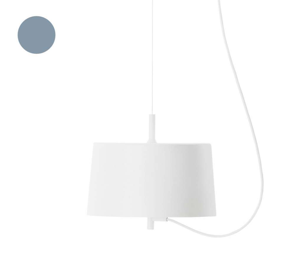 Wästberg - Nendo w132 Pendelleuchte - Zylinder - blau - indoor