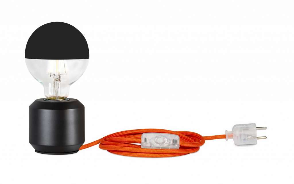 Mawa Design - Oskar Tischleuchte - schwarz/orange - indoor