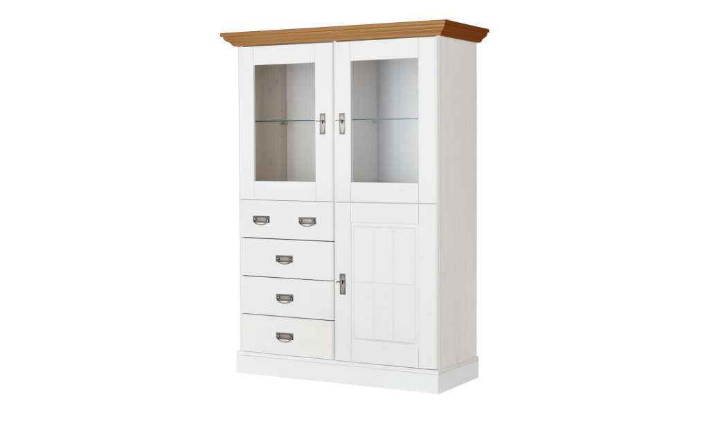 maison bleue Highboard  Florian ¦ weiß Kommoden & Sideboards > Highboards - Höffner