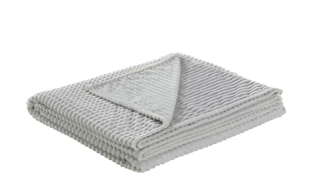 LAVIDA Flanell Fleecedecke  Lexi XL ¦ grau ¦ 100% Polyester Heimtextilien > Kuscheldecken - Höffner