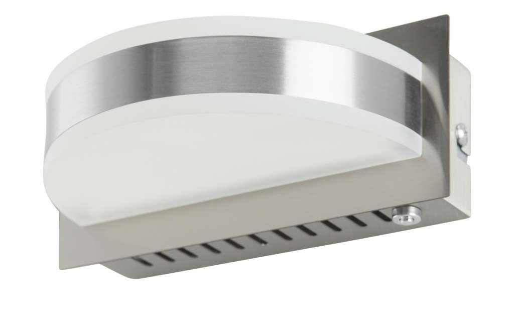 Fischer-Honsel LED-Wandleuchte, Nickel-matt mit Schalter und Dimmer ¦ silber Lampen & Leuchten > Innenleuchten > Wandleuchten - Höffner