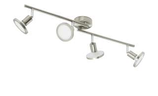 Strahler, 4-flammig, Nickel-matt ¦ silber Lampen & Leuchten > Innenleuchten > Deckenleuchten - Höffner