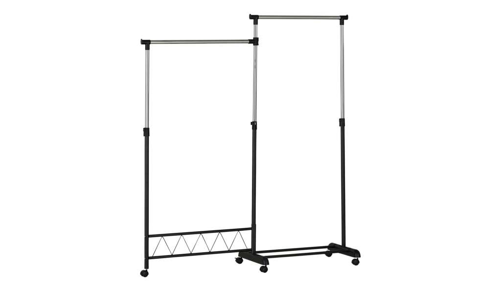 Rollgarderobe  Maja ¦ schwarz Garderoben & Kleiderstangen > Garderoben - Höffner
