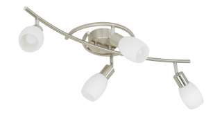 Deckenleuchte, 4-flammig, Nickel-matt ¦ silber Lampen & Leuchten > Innenleuchten > Deckenleuchten - Höffner