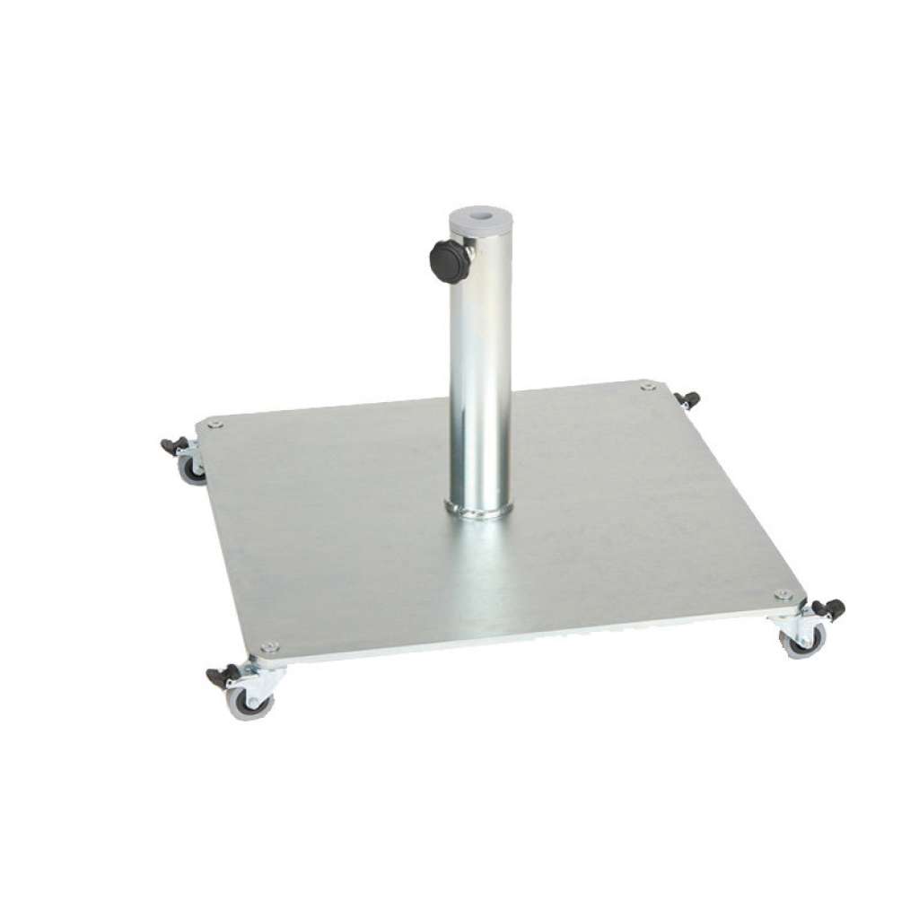 Jan Kurtz - Schirmständer Stand - Eisen Quadratisch mit Rollen 60x60 cm - outdoor