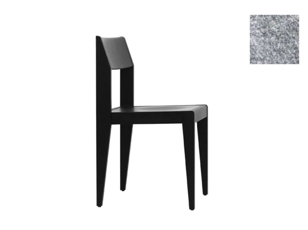 Jan Kurtz - Nora Stuhl  - wenge/hellgrau - mit Polster - indoor