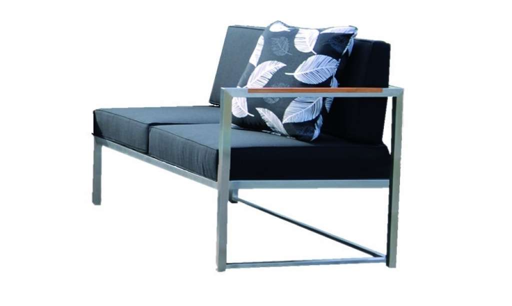 Jan Kurtz - Lux Lounge 2 Sitzer - rechts - taupe - outdoor