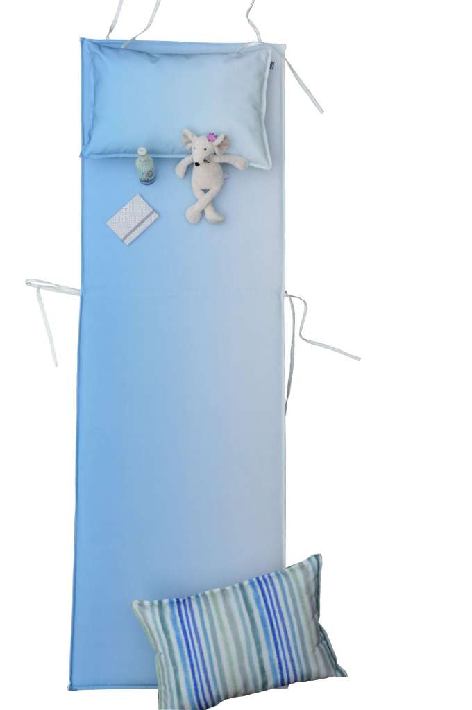 Jan Kurtz - Korfu Auflage mit Kopfkissen - padua cobalt - outdoor