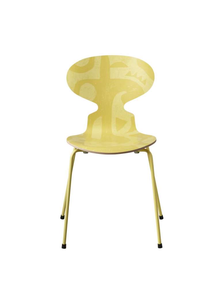 Fritz Hansen - Ant Stuhl - Yellow Silhouette - indoor