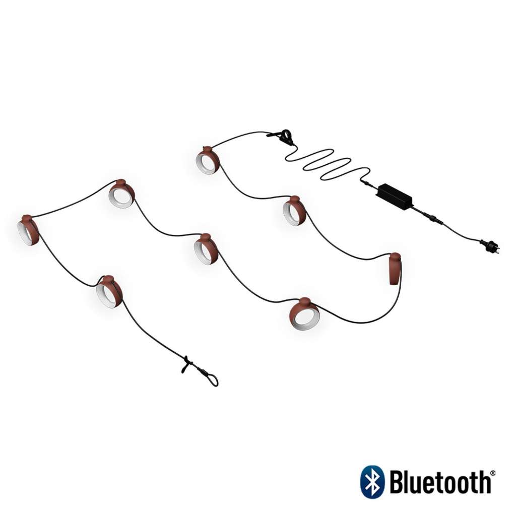 Fermob - Hoop Leuchtgirlande - 20 Ockerrot - indoor