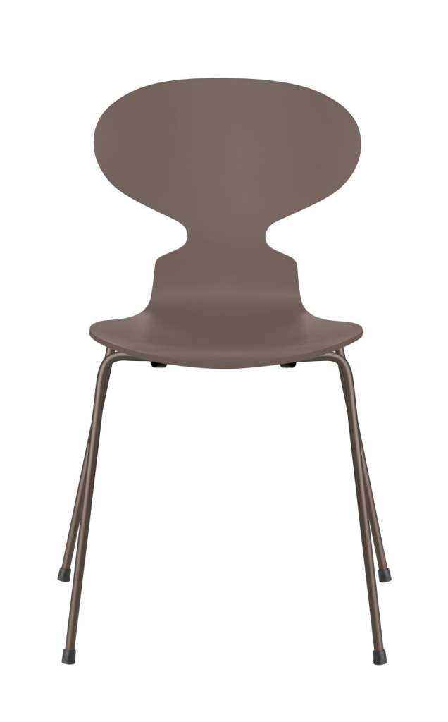 Fritz Hansen - Ant Stuhl - deep clay  - gefärbte Esche - Chrom Gestell - indoor