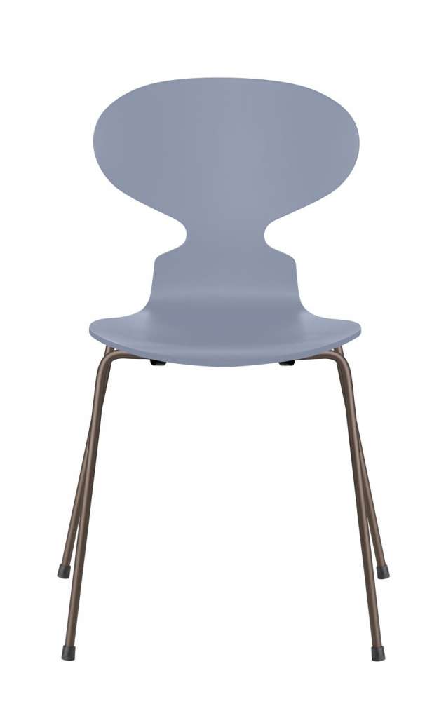 Fritz Hansen - Ant Stuhl - lavender blue  - gefärbte Esche - Chrom Gestell - indoor