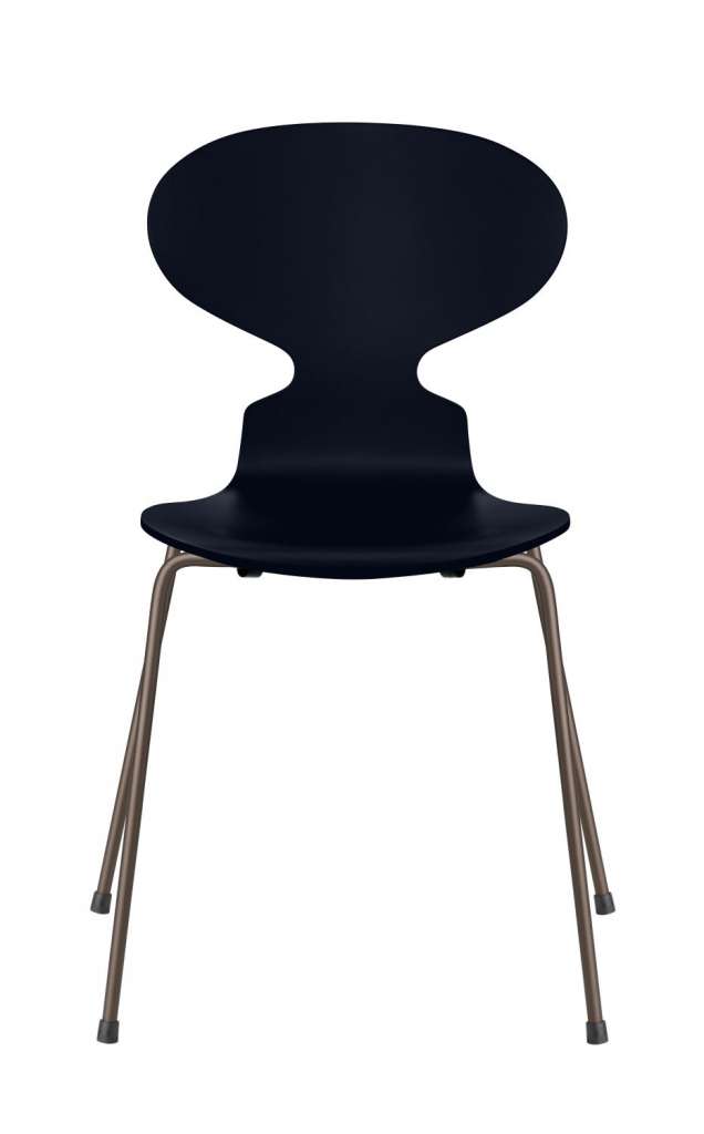 Fritz Hansen - Ant Stuhl - midnight blue - gefärbte Esche - Chrom Gestell - indoor