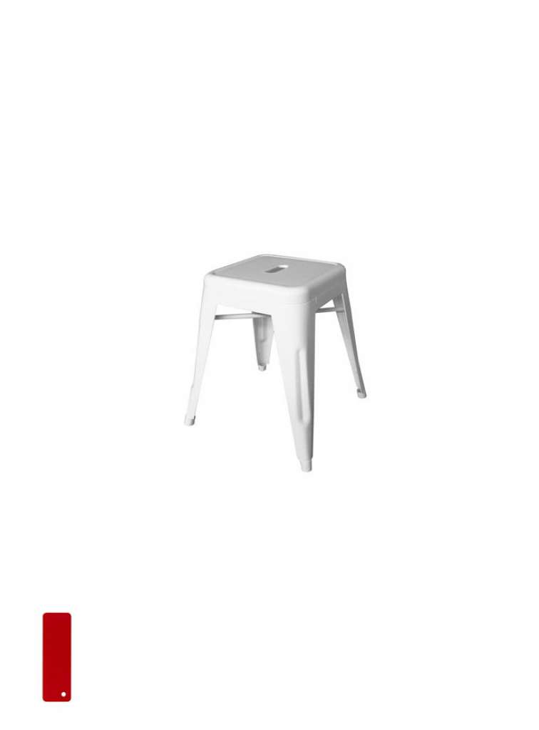 Tolix - H45 Hocker - indoor - karminrot - indoor