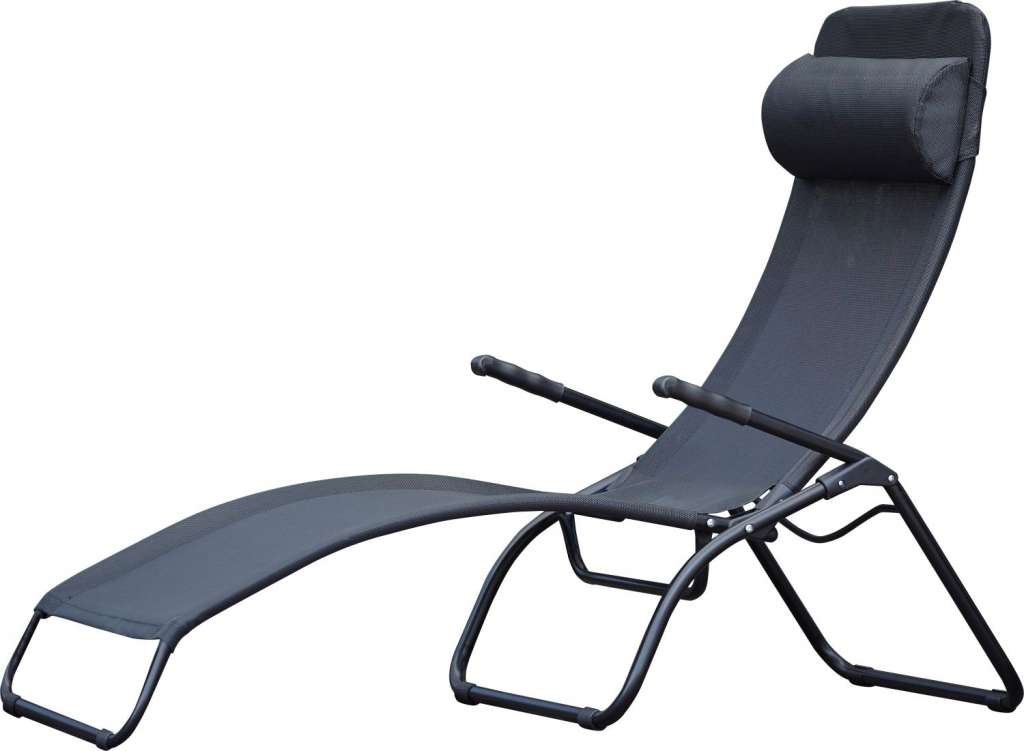 Jan Kurtz - Terrassenliege SAMBA, Cadre: Aluminium weiß, Bezug: Kunststoffgewebe weiß - outdoor