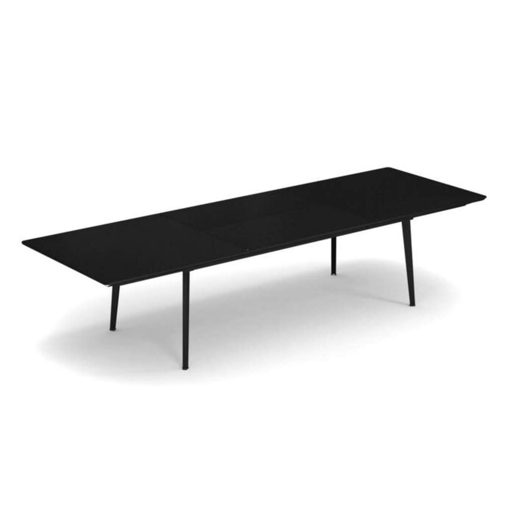 Emu - Plus4 Ausziehtisch - 220 + 110 x 110 cm - schwarz - indoor