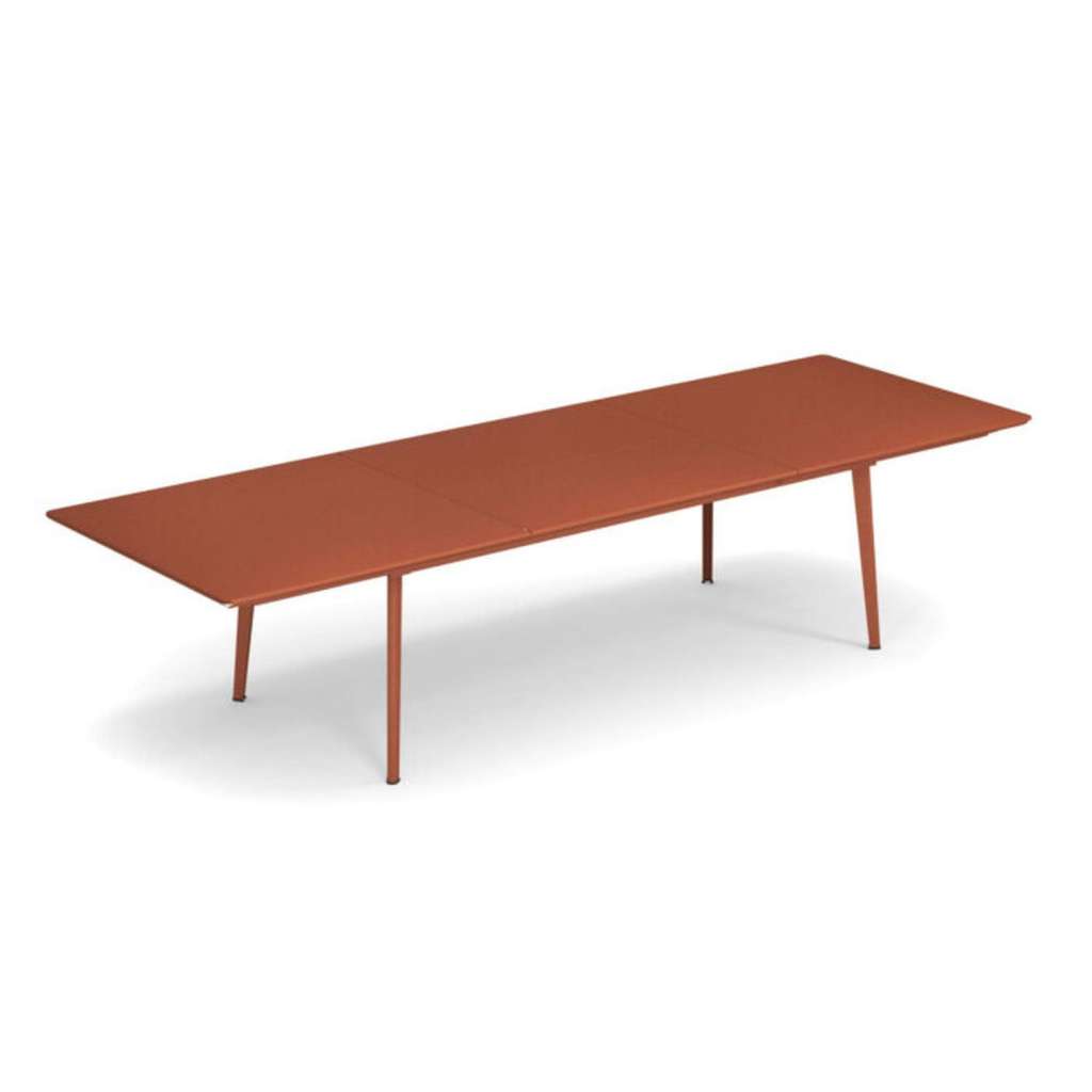 Emu - Plus4 Ausziehtisch - 220 + 110 x 110 cm - ahornrot - indoor