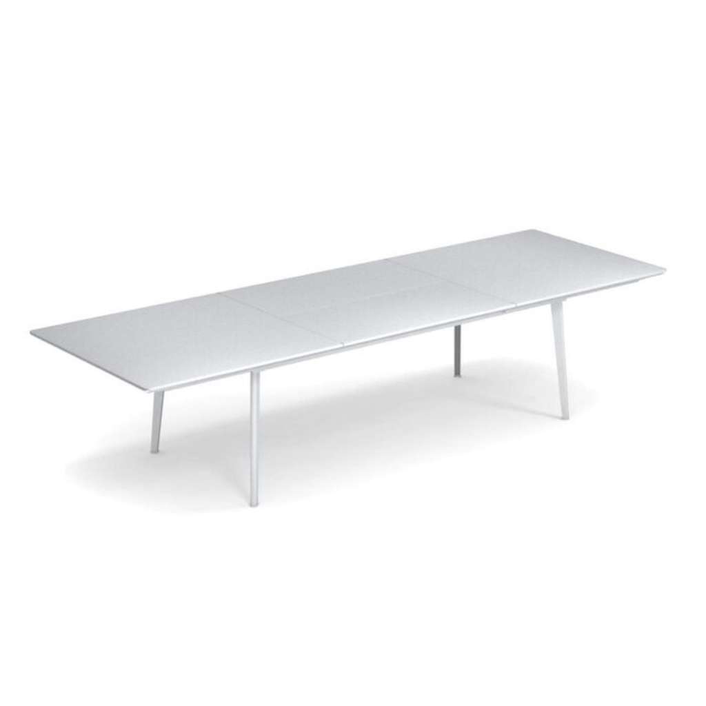 Emu - Plus4 Ausziehtisch - 220 + 110 x 110 cm - eisweiß - indoor