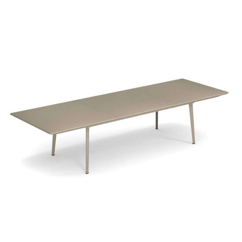 Emu - Plus4 Ausziehtisch - 220 + 110 x 110 cm - taupe - indoor