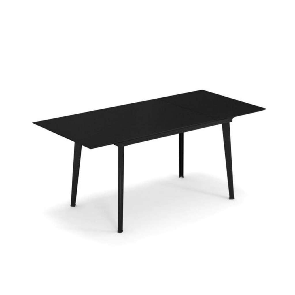 Emu - Plus4 Ausziehtisch - 120 + 52 cm - schwarz - indoor