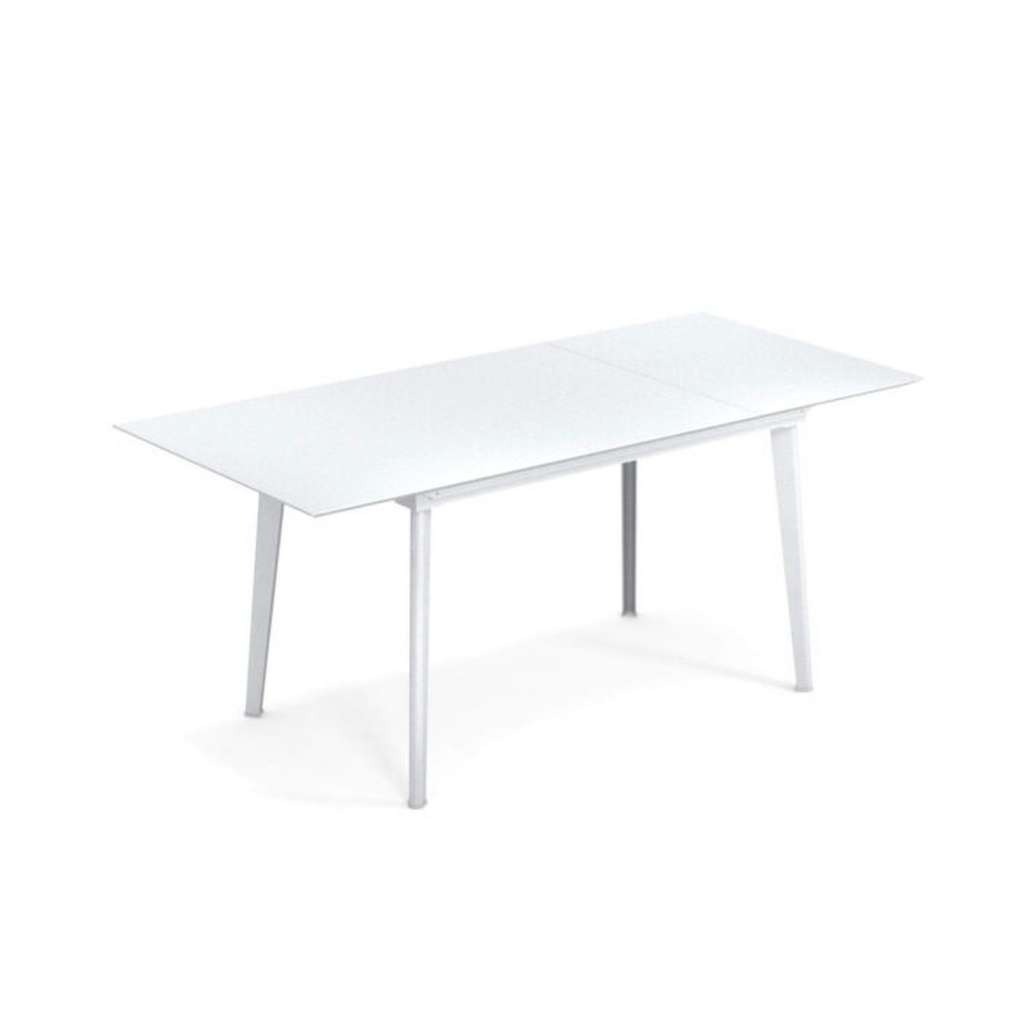 Emu - Plus4 Ausziehtisch - 120 + 52 cm - eisweiß - indoor