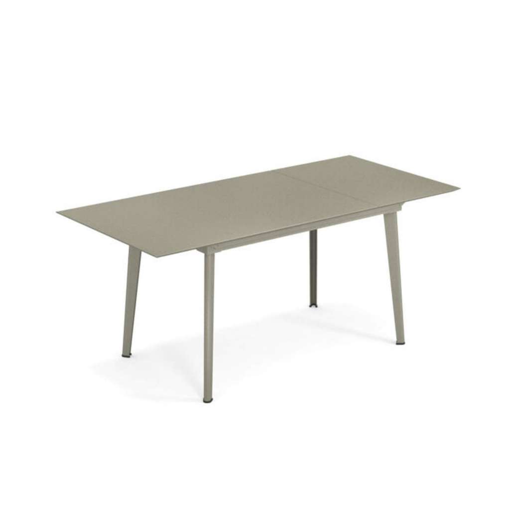 Emu - Plus4 Ausziehtisch - 120 + 52 cm - grau/grün - indoor