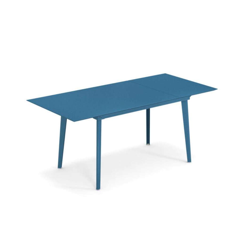 Emu - Plus4 Ausziehtisch - 120 + 52 cm - blau - indoor