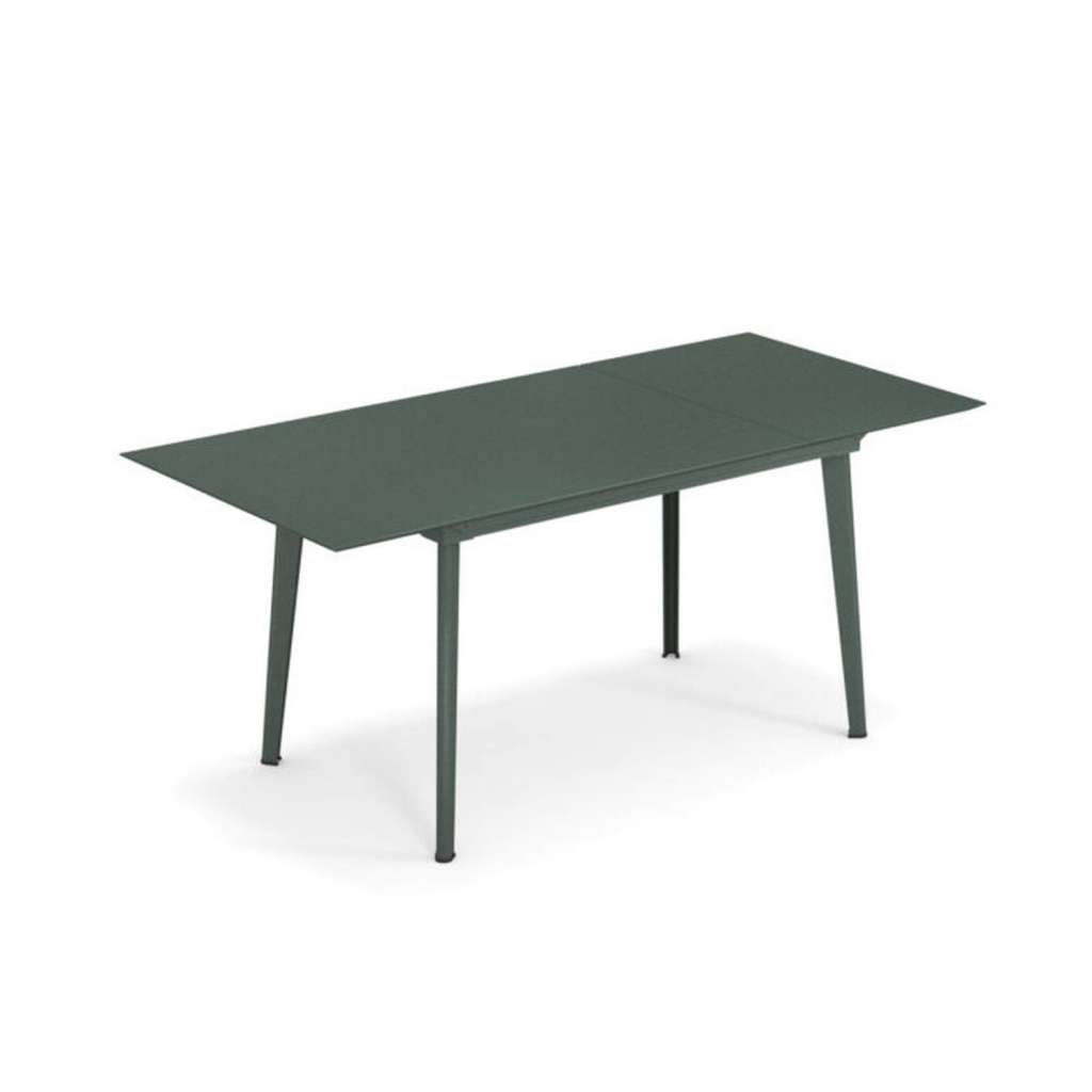 Emu - Plus4 Ausziehtisch - 120 + 52 cm - dunkelgrün - indoor