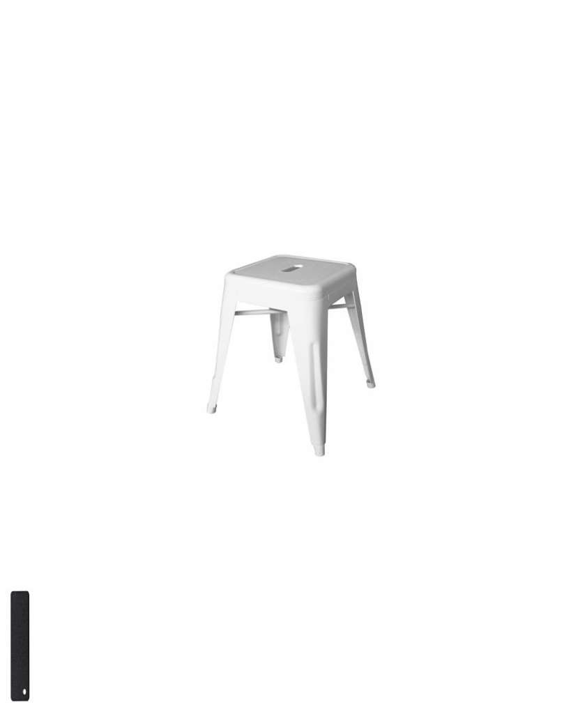 Tolix - H45 Hocker - outdoor - schwarz - indoor