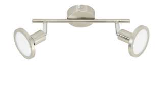 Strahler, 2-flammig, Nickel-matt ¦ silber Lampen & Leuchten > Innenleuchten > Deckenleuchten - Höffner