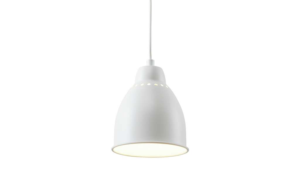 Pendelleuchte, 1-flammig, Metall weiß ¦ weiß Lampen & Leuchten > Innenleuchten > Pendelleuchten - Höffner